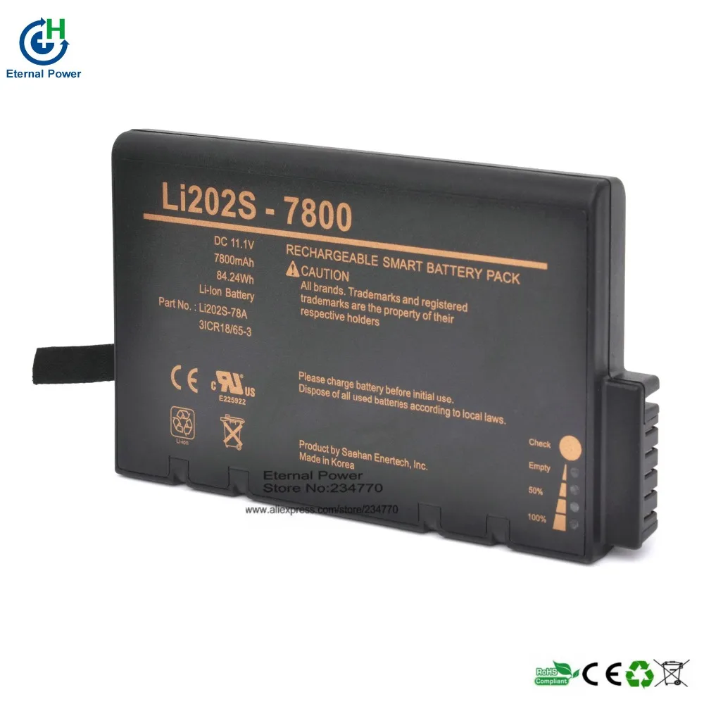 

LI202S-7800,LI202S-78A Battery Replacement For Blease Mcare300,Mcare 300D,Spacelabs Monitors mCare 300,146-0127-00 battery