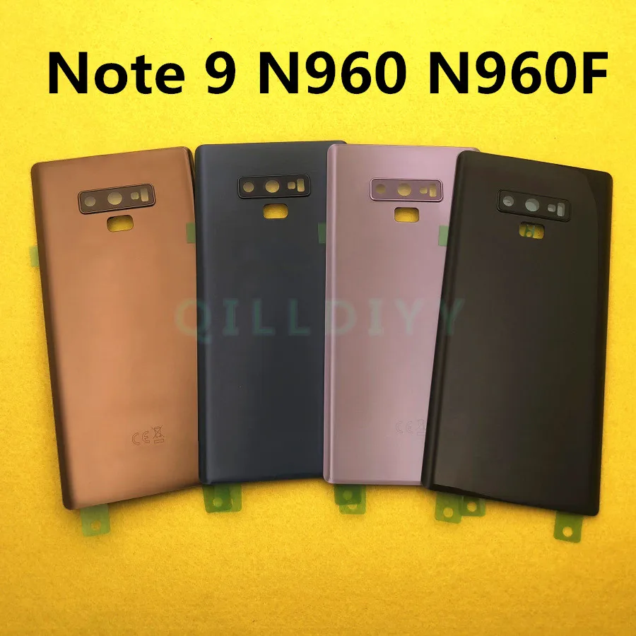 ААА+ качество Note9 Батарея Стекло задняя крышка для samsung Galaxy Note 9 N960 N960F задняя дверь Корпус крышка с Камера объектив+ инструмент