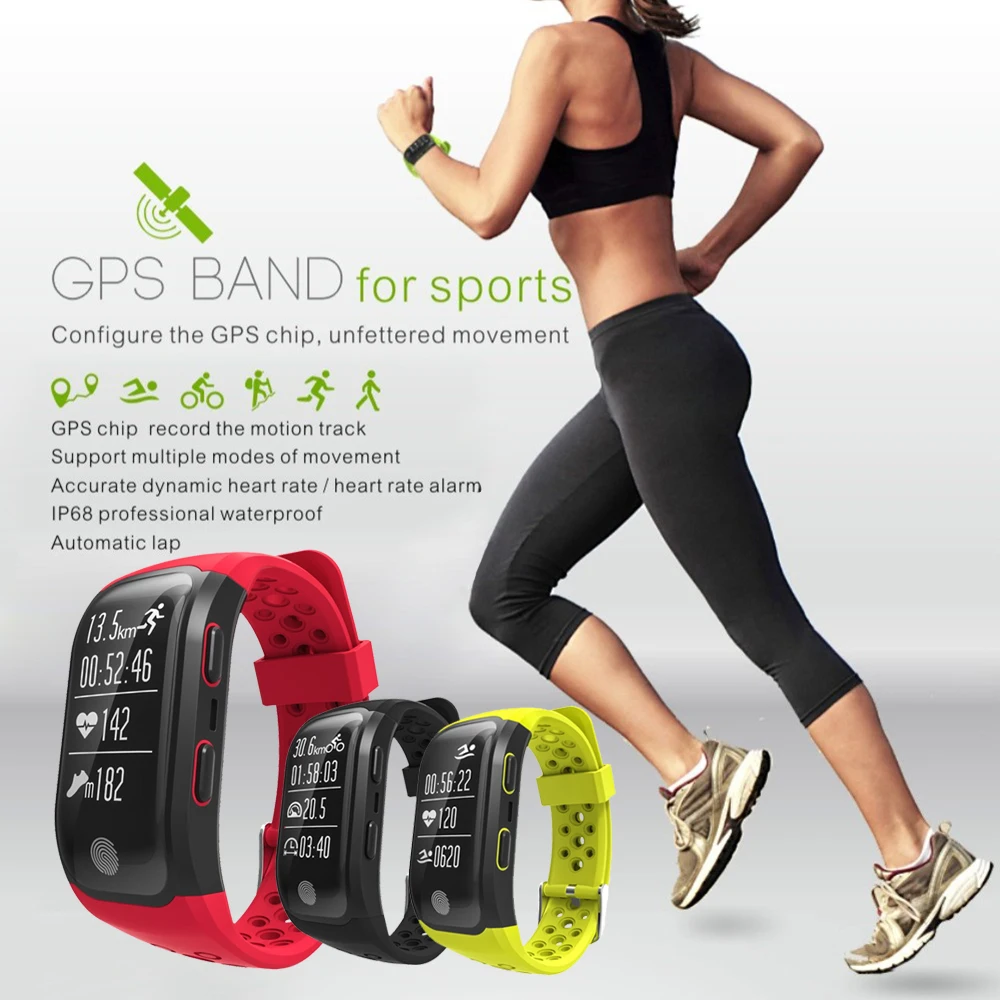  Tonbux S908 GPS IP68 Wasserdichte Intelligente Uhr Herz-Monitor-Sport Smart Armband Große Batterie 
