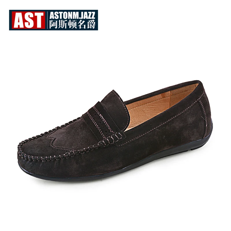 

Hight Quality Men Loafers Real Leather Slip On Non-slip Driving Moccasin Man Craved Boat Shoes Casual Shoes
