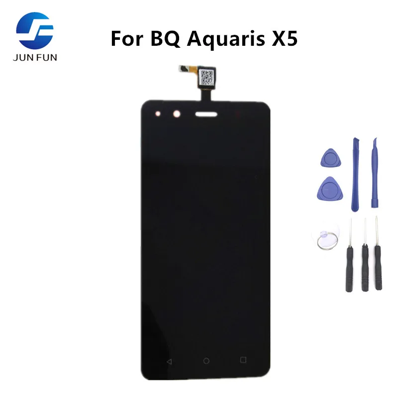 Бренд JUN FUN оригинальный для BQ Aquaris X5 ЖК-дисплей Экран дисплея в комплекте с
