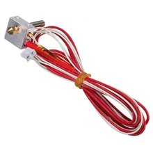 Buse assemblée Durable 0.5/0.4/0.3/0.2mm Kit d'extrémité chaude pour extrudeuse MK8 Prusa I3 pièces d'imprimante 3D avec boîte moteur gorge en aluminium(China)