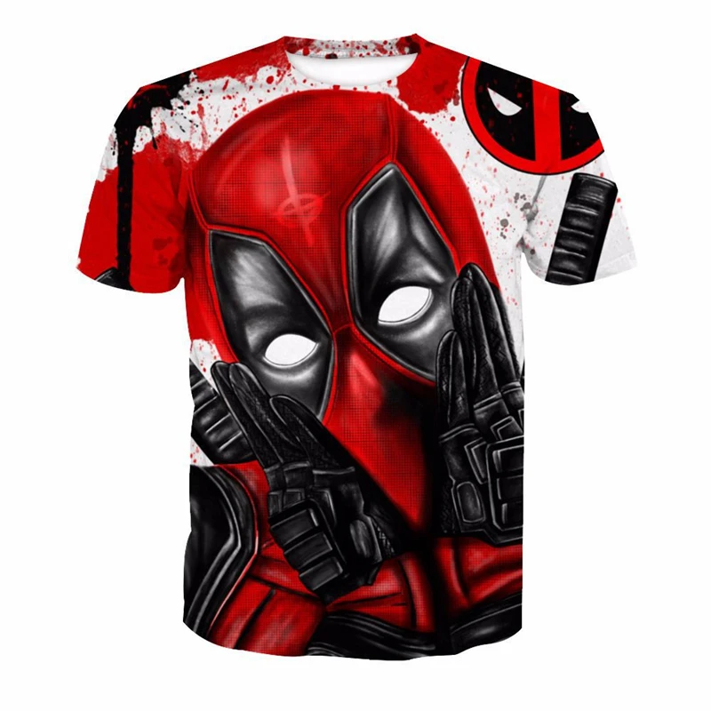 

Fans Made 2019 T Shirt 3d Printed Hip Hop Marvel Deadpool Men Women Summer Short-sleeved Shirt Tshirt