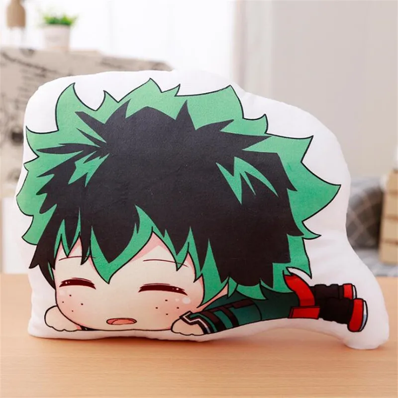 Аниме Мой герой Academy Подушка izku Midoriya Katsuki Bakugou Shouto Todoroki плюшевые подвесные игрушки мягкие куклы подарок - Цвет: Белый