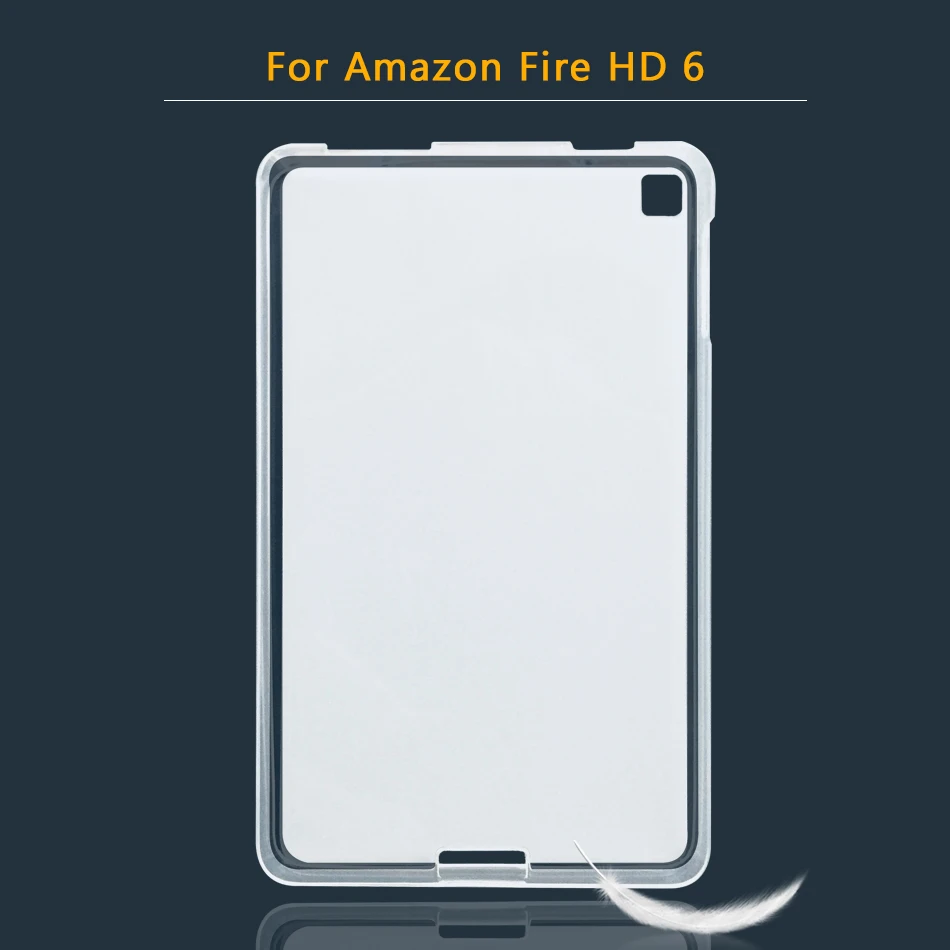 Мягкий чехол из ТПУ с котб Крышка для Amazon Kindle HD 10, 8, 7, 6 огонь HD10 HD8 силиконовый чехол для Kindle Paperwhite 1 2 3 4 - Цвет: Fire HD 6