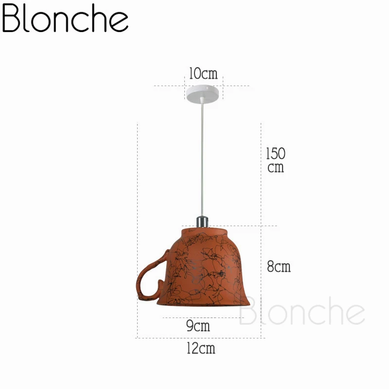 Günstig Moderne Keramik Anhänger Lichter Mini Led Teekanne Hängen Lampe für Esszimmer Küche Home Decor Beleuchtung Kunst Suspension Leuchten