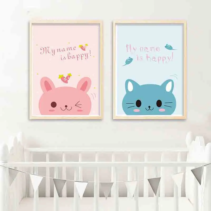 TAAWAA-Cartoon-Cat-Wall-Art-Canvas-Painting-Nursery-Posters-and-Prints-Nordic-Style-Decorative-Picture (1)