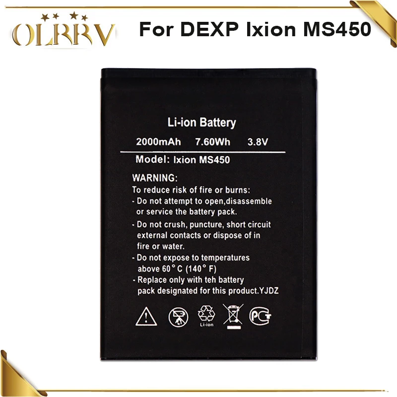 

Ixion MS450 Battery For DEXP Ixion MS450 2000mAh Phone Accumulator