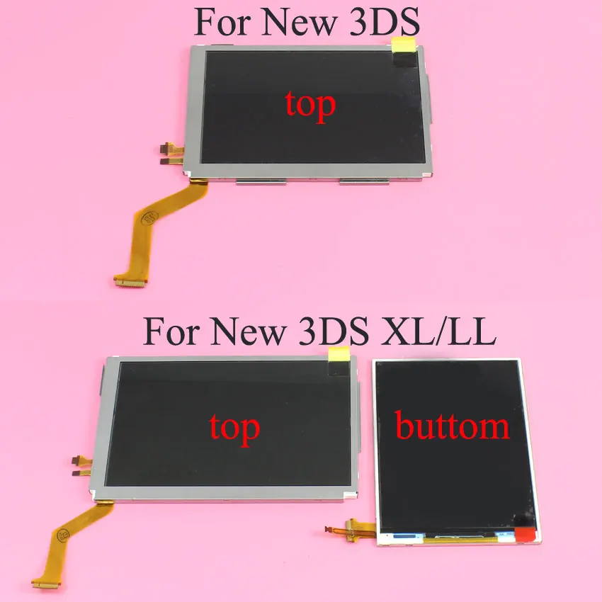 YuXi Replacemeny части Верхняя Нижняя и Верхняя Нижняя ЖК-экран для nintendo DS Lite NDS NDSL NDSi New 3DS LL XL