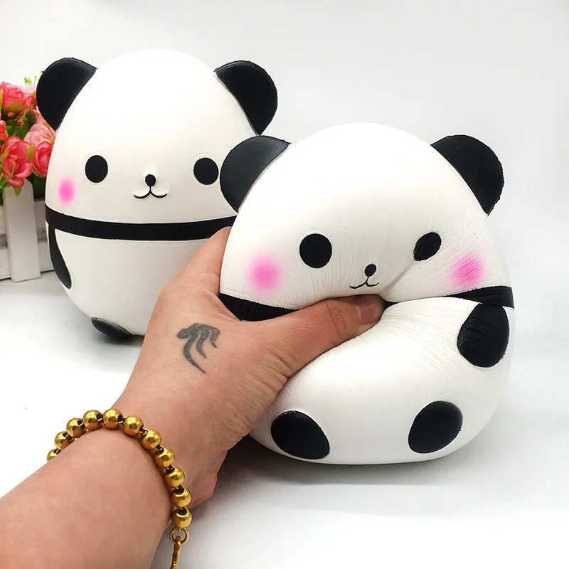 15CM Jumbo Kawaii Panda Squishy Slow Rising Creative Animal Doll Soft Squeeze Toy Bread Scent Stress Relief Fun Kids Xmas Gift