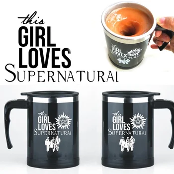 

Spurenatural 400ml Automatic self stirring mug Cup Coffee mug Cups Stainless Steel Cup Surprice gift for best friend