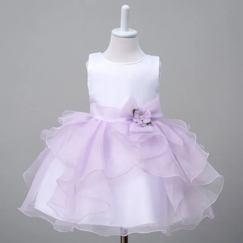 

2017 Cute Baby Girls Kids Infant Princess Birthday Wedding Party Pageant Flower Gown Elegant Dress