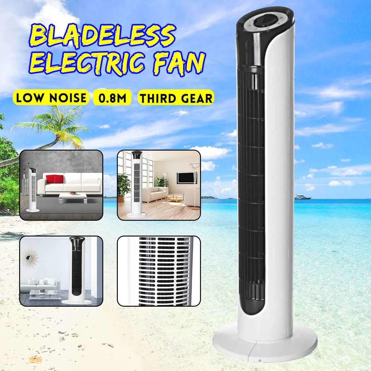 

New Arrival 2019 3 Speeds Air Cooler Air Conditioner Conditioning Fan 80cm Bladeless Electric Air Cooling Household Floor Fan