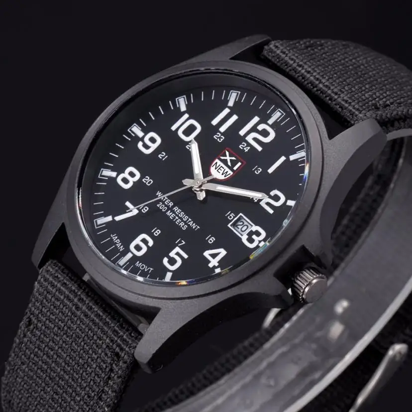 Модные часы Reloj Hombre мужские роскошные уличные мужские часы с датой из нержавеющей стали военные спортивные аналоговые кварцевые армейские наручные часы