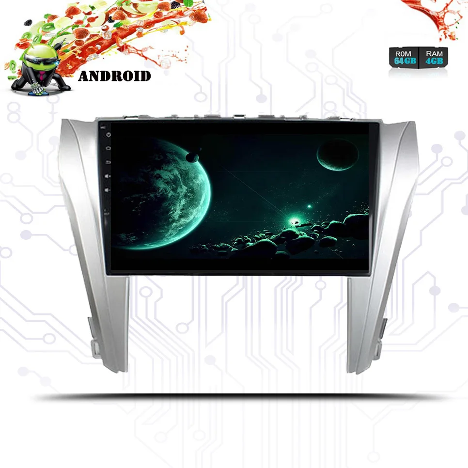 

10.1" Android 9.0 4GB 64GB Car Dvd Navi for Toyota Camry 40 2015 2016 2017 Auto Car Stereo 4*50W Car PC SWC BT Map Multimedia