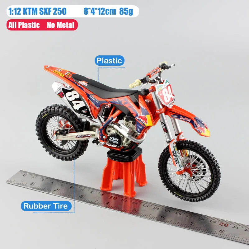 1:12 весы Automaxx KTM SXF 250 № 84 redbull эндуро для мотокросса супермото Байк мотоцикл red bull литой модельный автомобиль игрушка мальчик