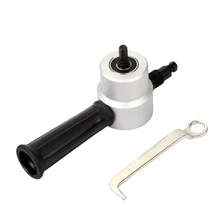Nibble Metal Cutting Double Head Sheet Nibbler Saw Cutter Tool Drill Attachment Free Cutting Tool Power Tools Accessaries