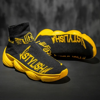 

Man Casual Shoes Brand Comfortable Fashion Sneakers for Men Zapatos Hombre High Quality Hot Sale Trend Light Socks Shoes Sports