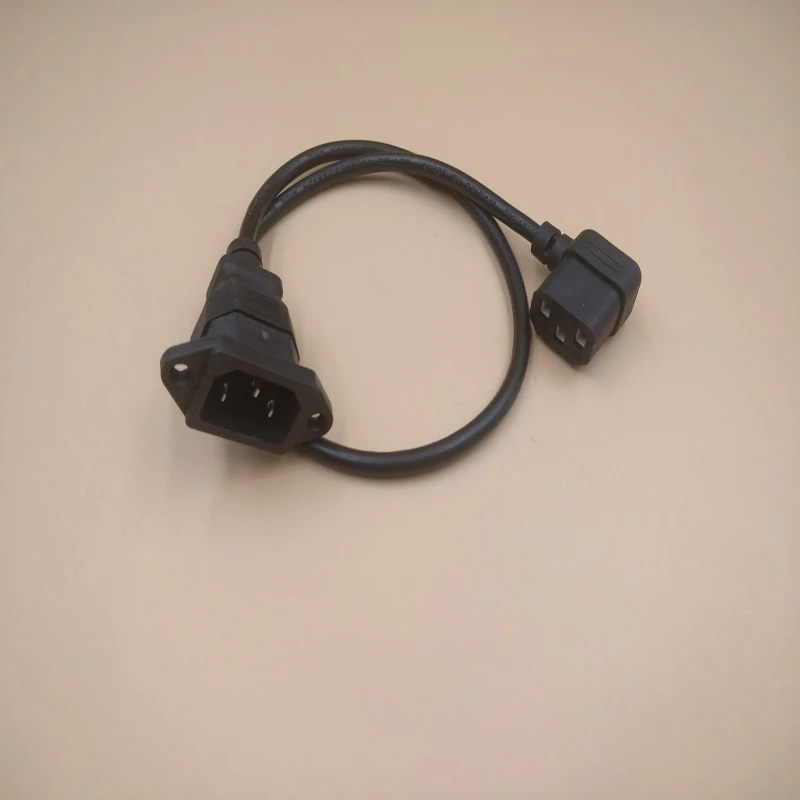 

2PCS Male to Female IEC 320 C14 C13 Plug 58CM Extension Power Cable