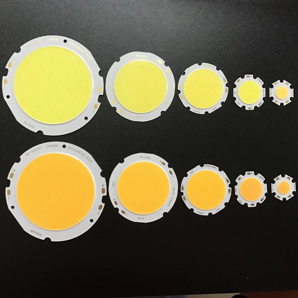 COB светодиодный чип светильник светодиод 3 Вт 5 Вт 10 Вт 12 Вт 15 Вт 20 Вт 30 Вт 50 Вт белого и желтого цвета светодиодный cob Чип светодиодный драйвер DIY e27 светодиодный лампы Линт