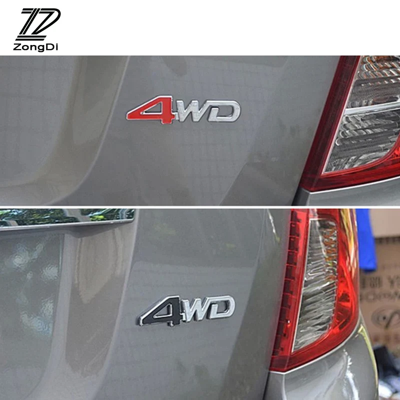 ZD 3D металлические автомобильные наклейки 4X4 4WD Переводные картинки тюнинг Cyter для
