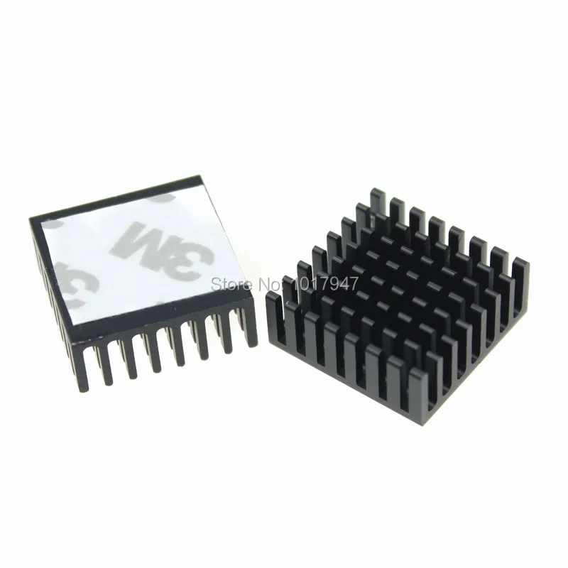 Dissipador de Calor de Alumínio Peças Muito Dissipador Cooler Preto 50 25x25x10mm - Imagem 3