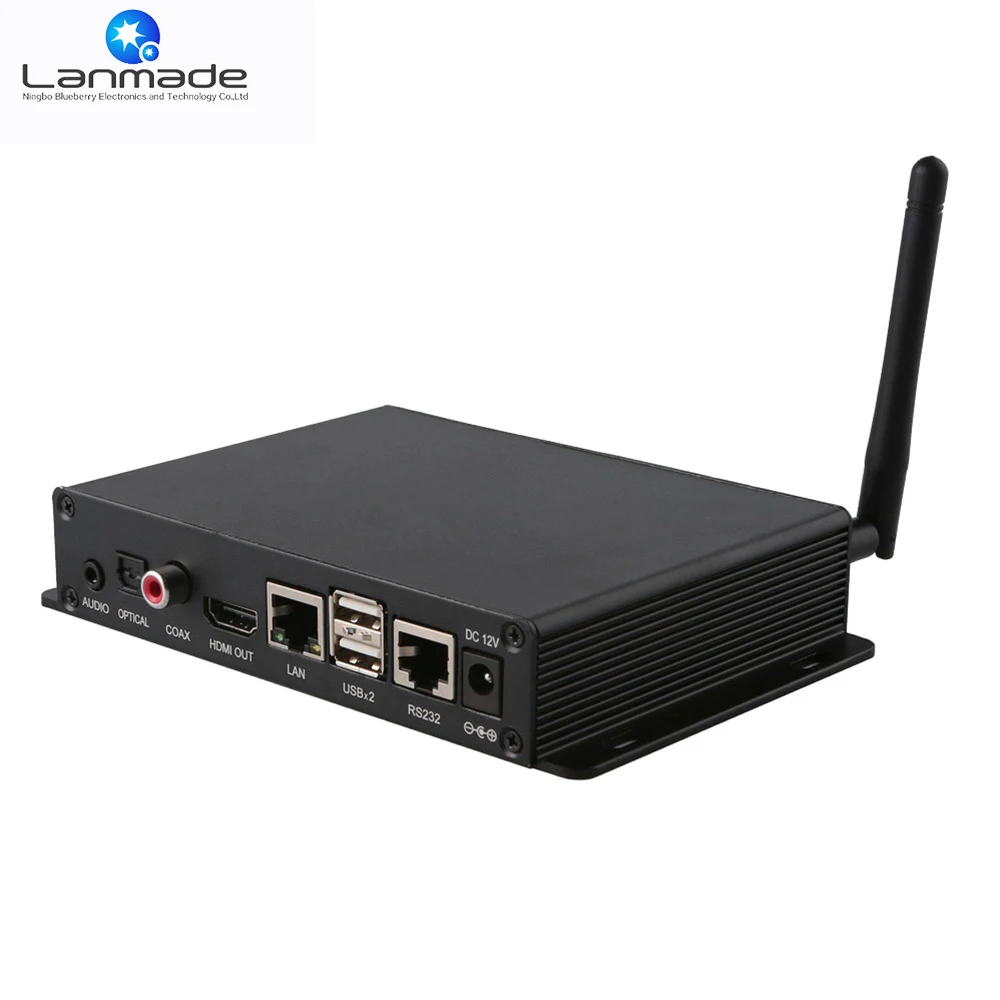 Lanmade 3840 X 2160p 4k Player Coaxial Rs232 Control Android Box Mp3 Player With Optical Output