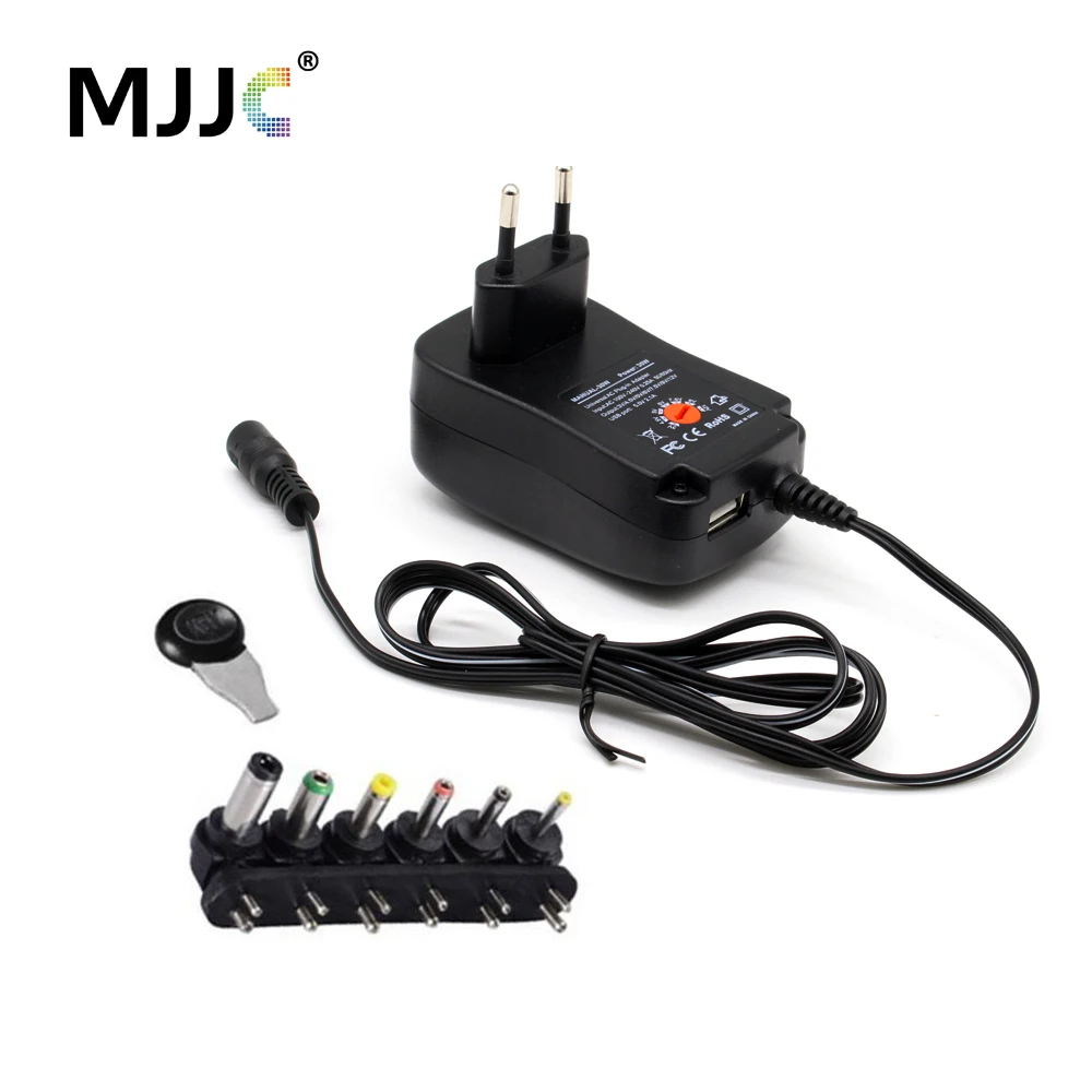 

Universal Power Adapter DC12V Power Supply Adjustable Voltage USB LED Driver 12 Volt 3V 6V 9V 5V LED Strip Regulated Transformer