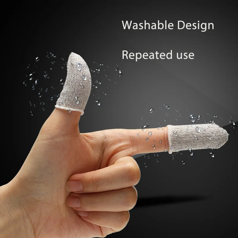  1 Pair Pubg Mobile Finger Stall Sensitive Game Controller Sweatproof Breathable Finger Cots Accesso