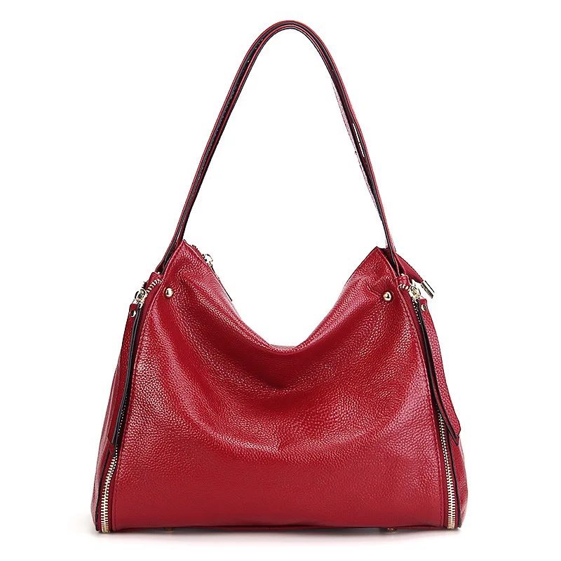 

2019 New Fashion Soft Genuine Leather Women Handbag Natural Cow Leather Messenger bag Women Crossbody bags Casual Tote Brand