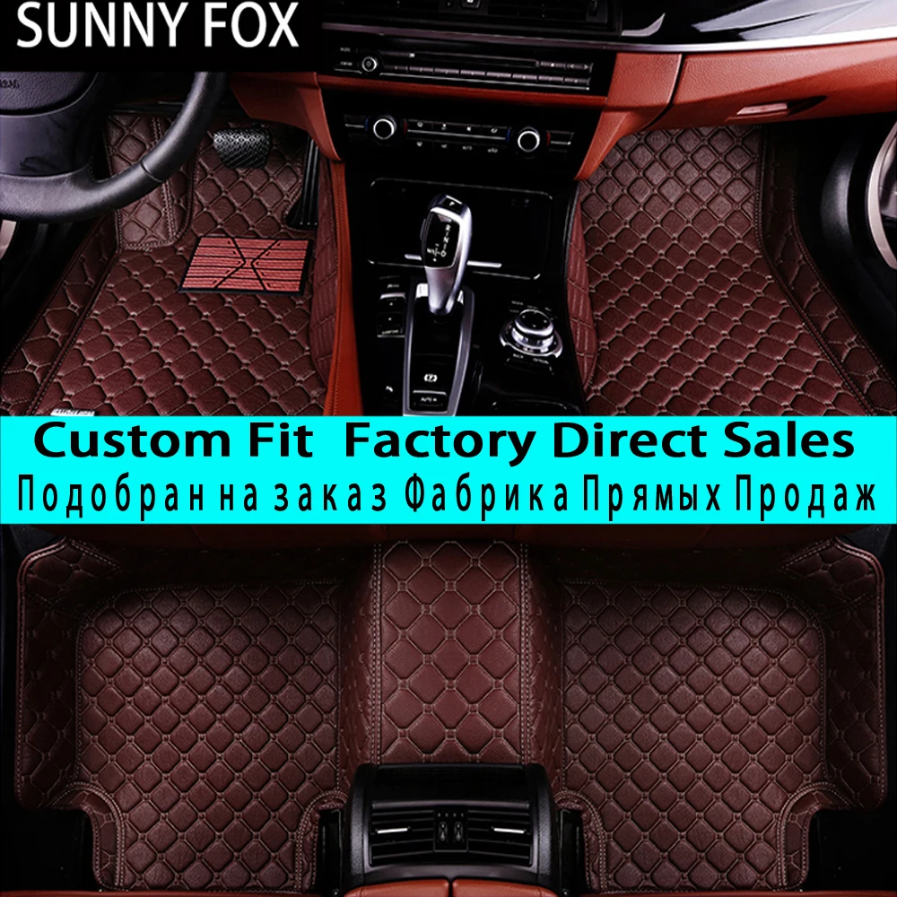 

SUNNYFOX Car floor mats for Ford Edge U387 Fusion Mondeo Focus Explorer Ecosport waterproof heavy duty carpet rugs liners
