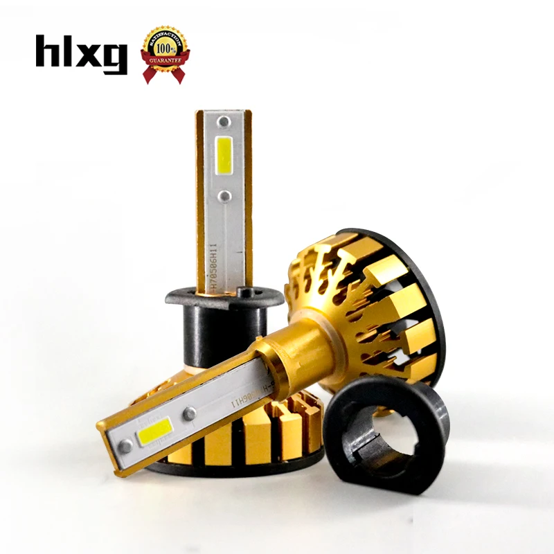 HlXG 2 шт. 50 Вт 10000LM Canbus H1 светодиодный автомобильные лампы комплект 6000 К белого Авто
