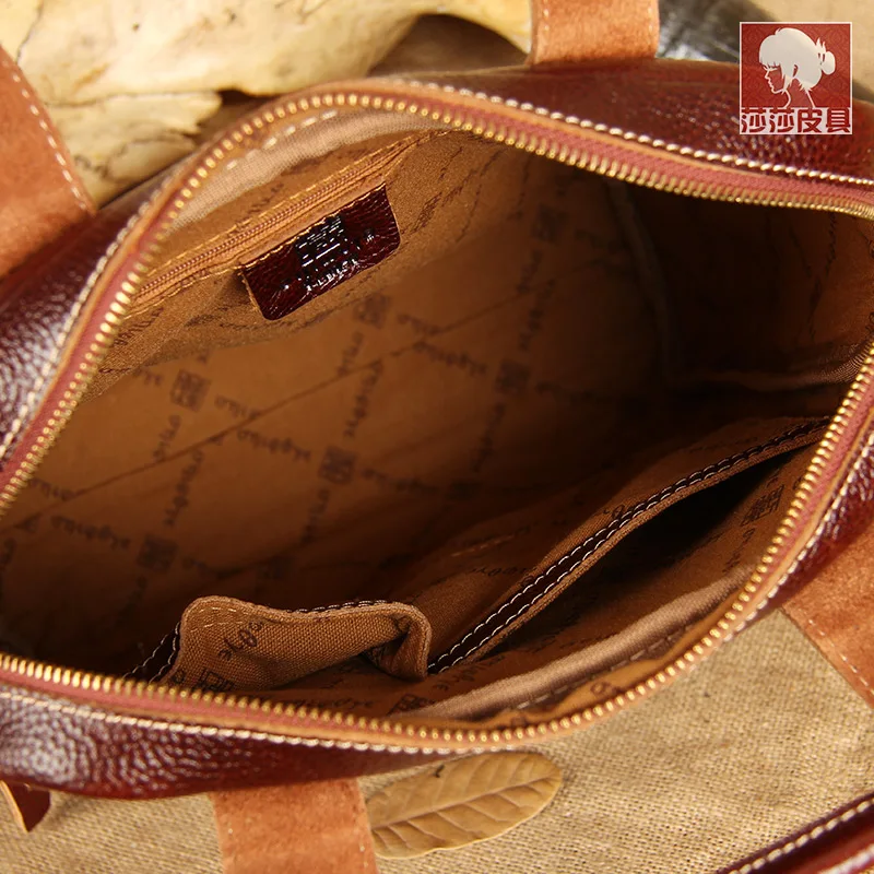 Première Messenger Sacs Bandoulière 2019 poche Femmes D'affaires Multi Femelle Main Sac Vachette À Couche Brown Vertical Nouveau Mallette xapx8Z
