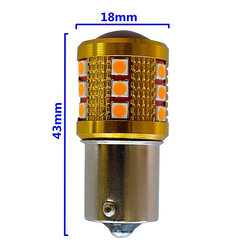 2 шт. 1156PY 7507 PY21W BAU15S супер яркий 1200Lm 3030 SMD СВЕТОДИОДНЫЙ индикатор Заднего направления автомобиля Авто Передние поворотники свет Янтарный