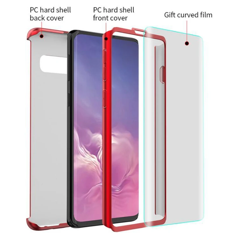 360 полный защитный чехол для iphone 6S 6 S Plus iphone SE 5S 5 S Чехол s 8plus Жесткий PC стеклянный чехол для iphone 7 8 Plus чехол для телефона s