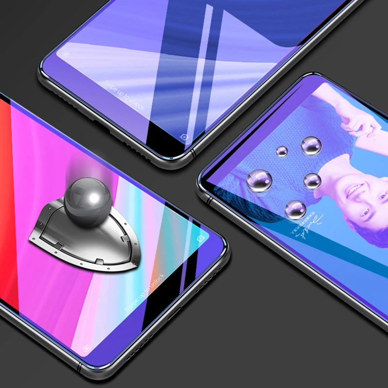 OriWood для Xiaomi Redmi S2 полное покрытие переднее анти синее закаленное стекло синий