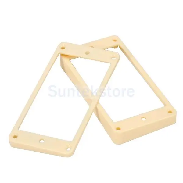 

Cream Curved Humbucker Pickups Frames Mounting Rings for LP Electric Guitar