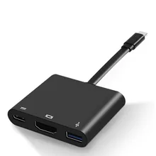 USB C Adapter TYPE C To HDMI+USB 3.0+USB-C Converter Cable Charging Port Adapter Cable for MacBook/Sumsang Galaxy S8/Lumia 950Xl
