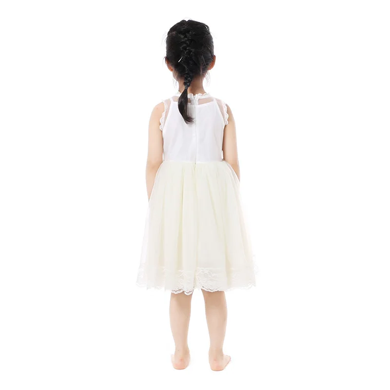 US $72.68 Kaiya Angel 2017 Summer Girl Dress Children Clothes Child Evening Girls Dress Party Ivory Princess Dress Girl 19T 5pcsLot