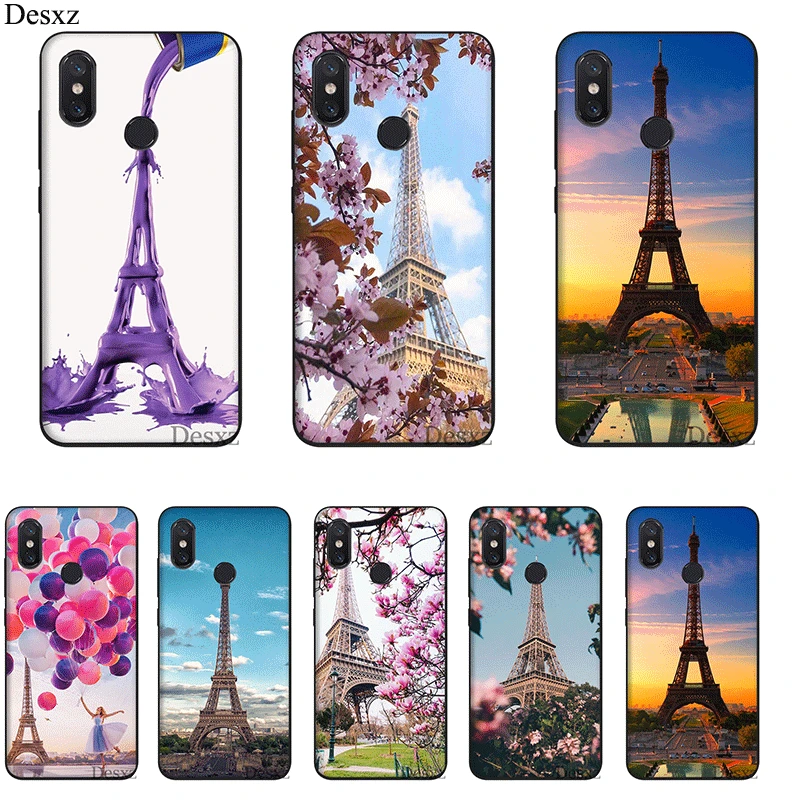 

mobile phone case tpu for Xiaomi Redmi GO 7 4A 4X 5 6 5A 6A Pro Plus S2 Cover Paris the Eiffel Tower Shell
