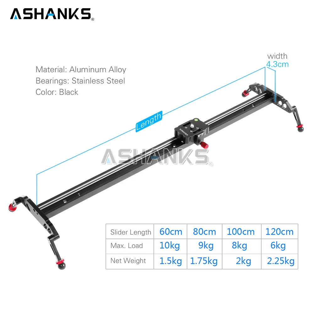 Camera Slider Aluminum Alloy Dolly Slider Track Video Stabilizer Rail Track Slider for DSLR Photo Studio 60cm/80cm/100cm/120cm Camera Slider Aluminum Alloy Dolly Slider Track Video Stabilizer Rail Track Slider for DSLR Photo Studio 60cm/80cm/100cm/120cm