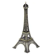 38CM High 3D Metal French Paris Souvenir Craft Eiffel Tower Crafts Statue Model Ornament Home Desk Figurine Decoration Bronze