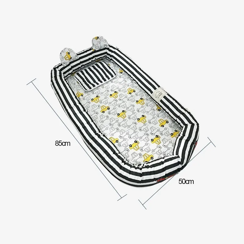  CACX New Baby Nest Bed Or Toddler Size Nest Mint And Owls Portable Crib Co Sleeper Baby Nest For Ne