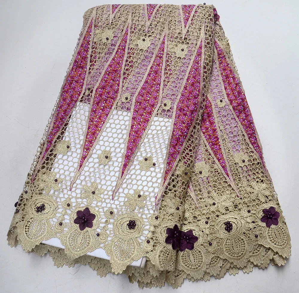 

Best Selling African Lace Fabric Nigerian French Fabric 2018 High Quality African French Tulle Lace Fabric with stones