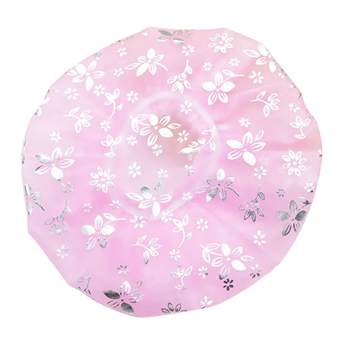 Bauhinia дизайн водонепроницаемый эластичный спа шапочка для душа шляпа для ванны крышка для волос защитные шапки ванная комната продукт - Цвет: Pink