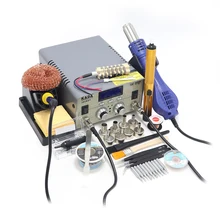 KADA 2018D+ электрический утюг+ фена два в одном сочетание электрическая паяльная станция микрокомпьютер жидкокристаллический di