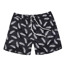 Мужской плавательный костюм белые шорты с перьями для мужчин шорты для бега быстросохнущие xxxl мужские купальные костюмы