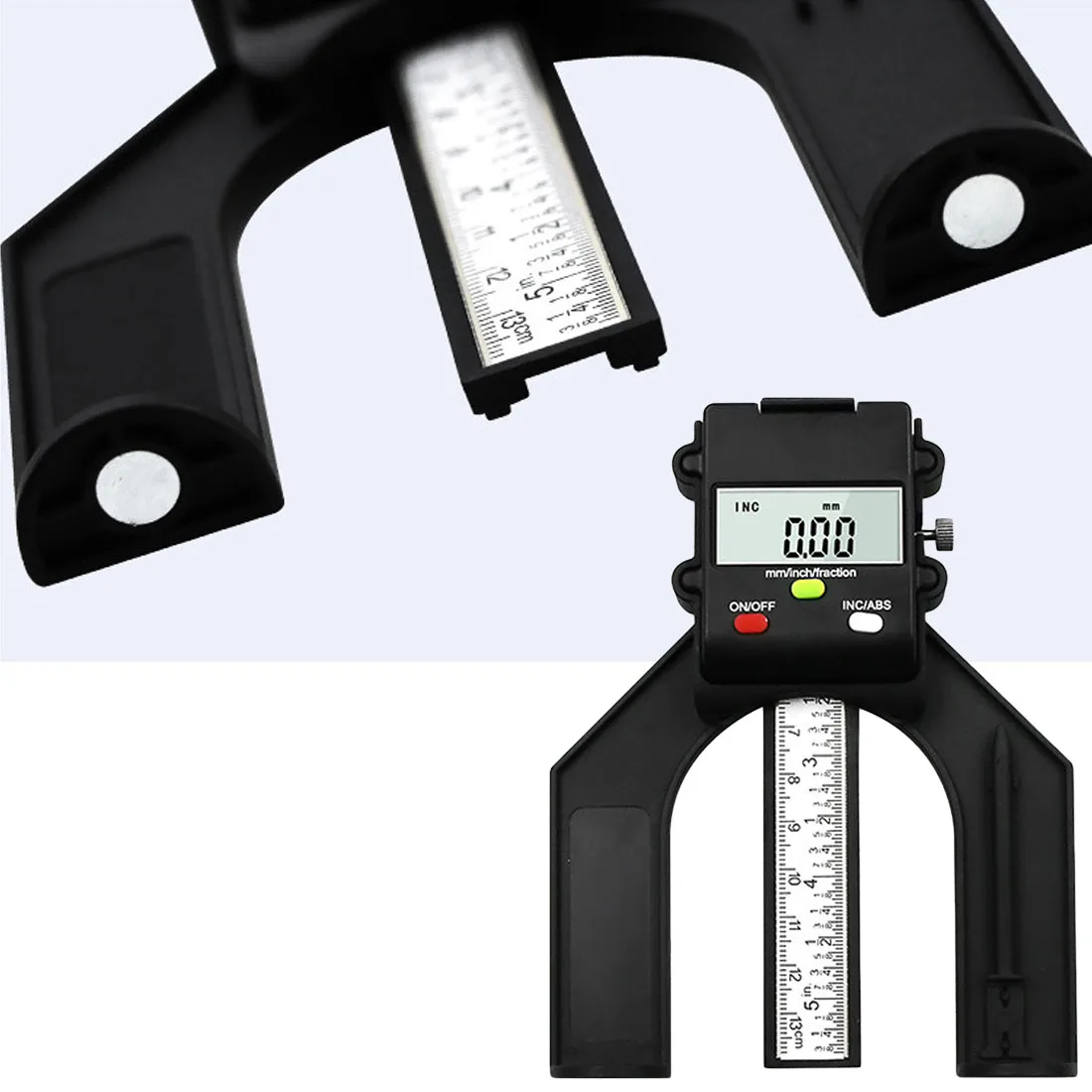 Depth Gauge Auto Opening 80mm Handheld Routers 0.1mm