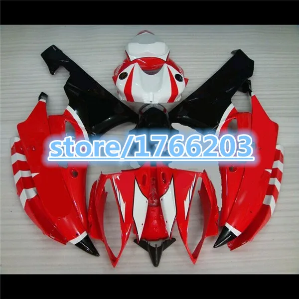 

Injection Red white For YZFR6 2006 2007 black red white 06-07 R6 YZF YZF-R6 06 07 ABS Fairing Set Plastic Kit Ning