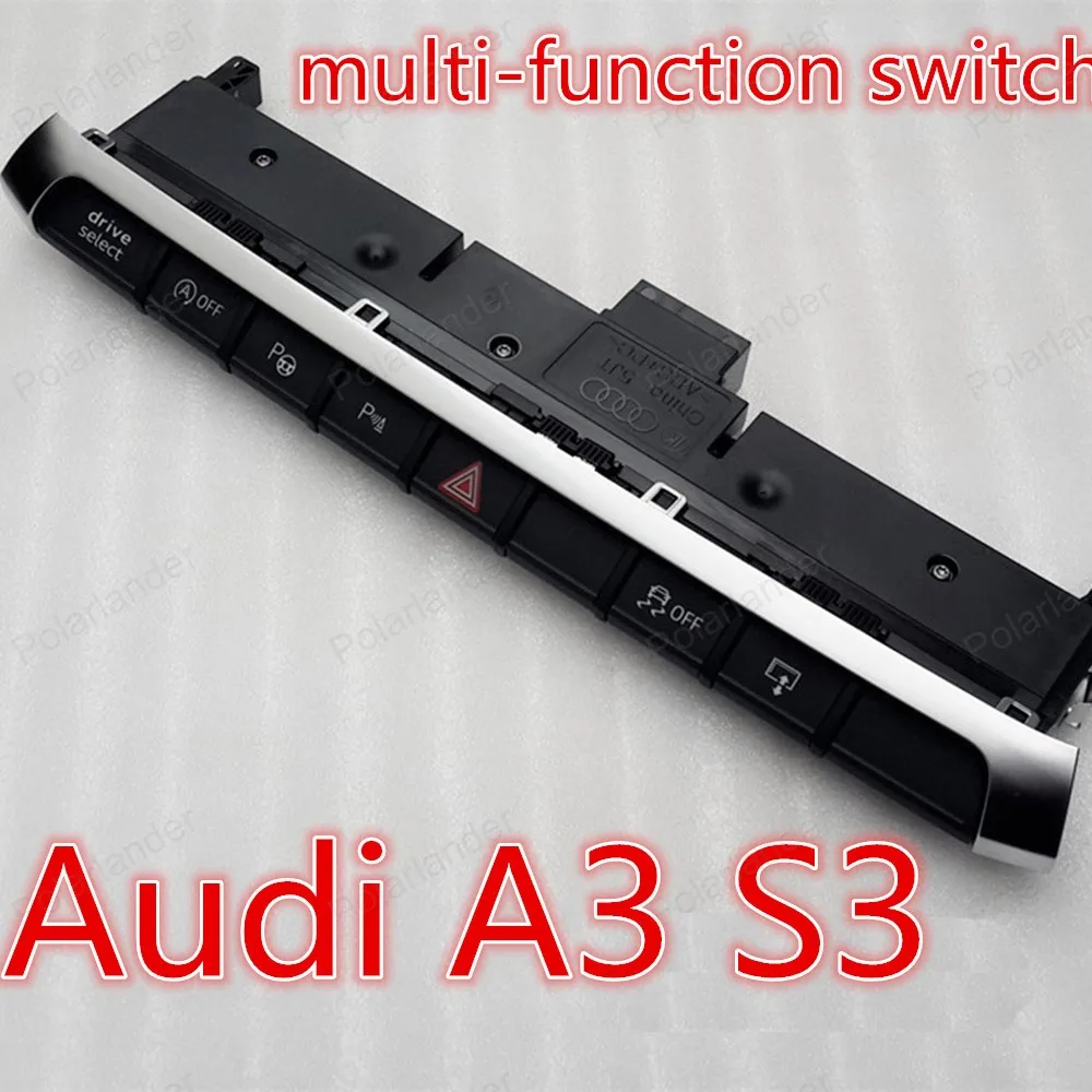 

Polarlander Free Shipping Car Switch Center Console Switch Button Panel Switches for Audi A3 S3 8V0925301BM